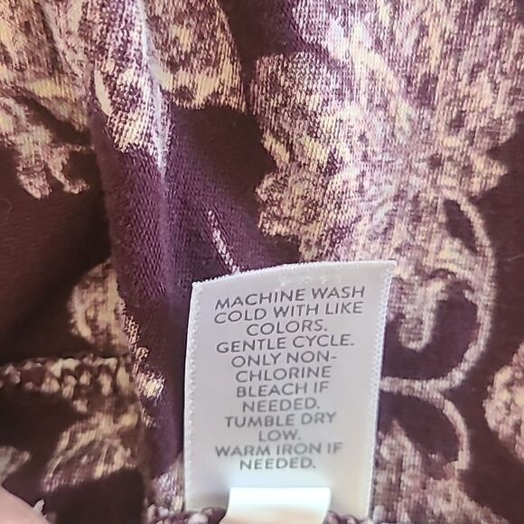 J Jill Wearever V-neck Floral Stretch Maxi Dress Pockets Size L - Picture 11 of 11